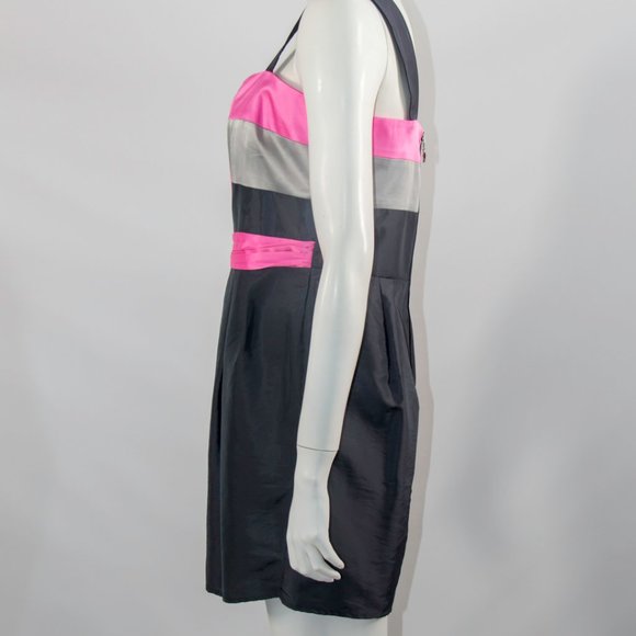 LIPSY London Colorblock Dress Coctail Sz 14 Medium New - Picture 5 of 5